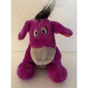 Vintage Great American Toy Co. Purple Donkey Plush Stuffed Animal 7.5”